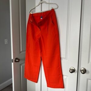 Old Navy Bright Orange Wide Leg Pants